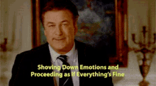 Shoving Down Emotions GIF - Hoving Emotions Denial GIFs