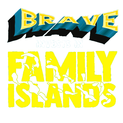 Brave Invests In Family Islands Bahamas Forward Sticker - Brave Invests In Family Islands Bahamas Forward Brave Climate Action In Bahamas Stickers