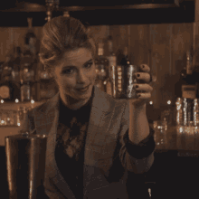 Emily Bett Rickards Cheers GIF - Emily Bett Rickards Cheers Drink GIFs