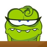 Tired Om Nelle Sticker - Tired Om Nelle Cut The Rope Stickers