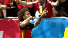 axel witsel belgian red devils red together hands up