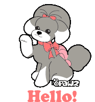 Hello Opawz Sticker - Hello Opawz Poodle Stickers