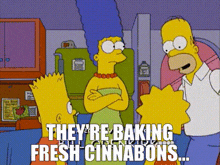 the simpsons homer simpson cinnabon theyre baking fresh cinnabons cinnabons