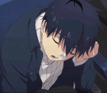 Blue Exorcist Rin Sleeping Snot Bubble GIF - Blue Exorcist Rin Sleeping Snot Bubble Blue Exorcist Rin GIFs