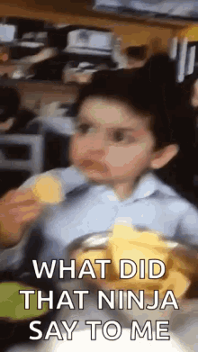 What Did That Ninja Say To Me Kid GIF - What Did That Ninja Say To Me Kid Wow GIFs