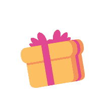 present molang gift pink ribbon yellow box