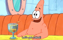 Lets Get Naked Patrick GIF - Lets Get Naked Patrick Naked GIFs
