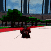 a person in a video game is wearing a red shirt that says glory paris