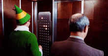 elf christmas prank elevator
