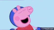Peppa Pig Crazy GIF - Peppa Pig Crazy Creepy GIFs