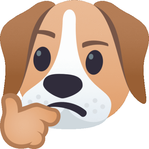 Hmm Dog Sticker - Hmm Dog Joypixels Stickers