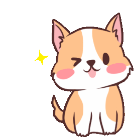 Cute Blinking Puppy Sticker - Cute Blinking Puppy Stickers