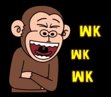 Cool Monkey Wkwkwk GIF - Wkwkwk Cool Monkey Monyet GIFs