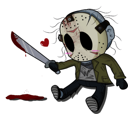Jason Voorhes Sunday Sticker - Jason Voorhes Sunday Crime Of Passion Stickers