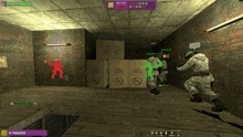a screenshot of a video game with the words in progress on the bottom left