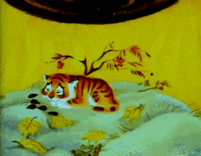 союзмультфильм тигренок на подсолнухе GIF