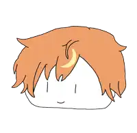 a drawing of a person 's head with a crescent moon in the hair