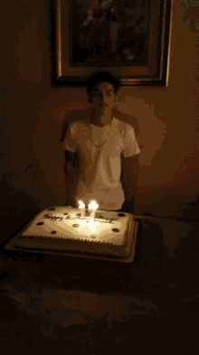 a birthday cake with the words happy birthday on it