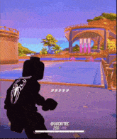 a silhouette of a person in a video game with the name luckitec