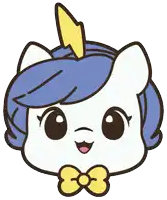 a unicorn with a lightning bolt on its head