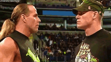 Shawn Michaels John Cena GIF - Shawn Michaels John Cena Wwe GIFs