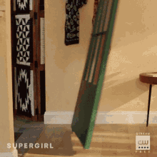 supergirl melissa benoist entrance kicking the door