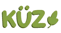 the word kuz is displayed in green letters