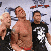 a man wearing a black t-shirt that says evolution