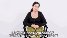 I Always Dreamt Of Someone Singing That To Me Had A Vision GIF - I Always Dreamt Of Someone Singing That To Me Had A Vision Sitting GIFs