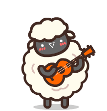 Sheep Music Sticker - Sheep Music Guitar Stickers