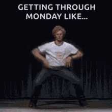 Getting Through Monday Like Happy GIF - Getting Through Monday Like Happy Dancing GIFs