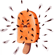 ice cream stick bar ice cream angry annoyed