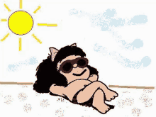 sunbathing sun
