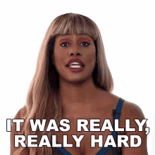 It Was Really Really Hard Laverne Cox GIF - It Was Really Really Hard Laverne Cox It Was Not That Easy GIFs
