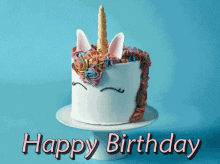 Happy Birthday Unicorn GIF - Happy Birthday Unicorn Cake GIFs
