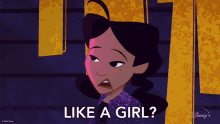 Like A Girl Penny GIF - Like A Girl Penny The Proud Family Louder And Prouder GIFs