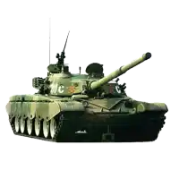 a green military tank with the number 20c on the side