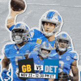 Detroit Lions Vs. Green Bay Packers Pre Game GIF - Nfl National Football League Football League GIFs
