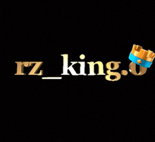 the word king is on a black background