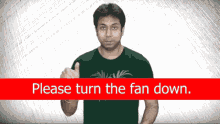 Please Turn The Fan Down Lower The Fan Down GIF