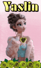 a picture of a doll with the name yaslin