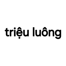 a black and white logo that says trieu luong on a white background