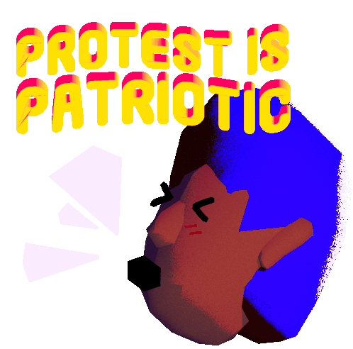 Protest Patriot Sticker - Protest Patriot Patriotic Stickers