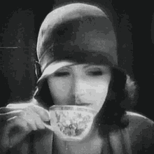 Greta Garbo Tea GIF - Greta Garbo Tea Sipping GIFs