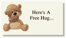 Free Hug Teddy Bear GIF