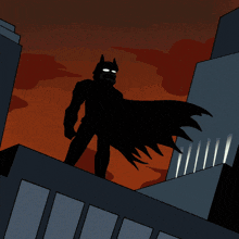 a cartoon drawing of a batman with a b on his chest