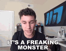 Its A Freaking Monster Brandon GIF