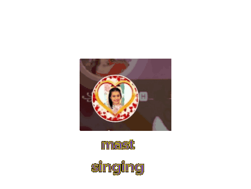 Mast Singing 123kajal Sticker - Mast Singing Mast 123kajal Stickers