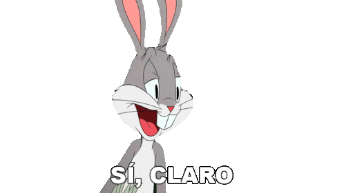 Sí Claro Bugs Bunny Sticker - Sí Claro Bugs Bunny Looney Tunes Stickers