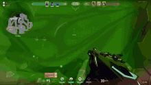 a screenshot of a video game with a green screen that says vulnerable slowed